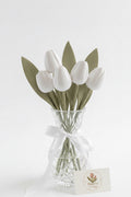 Bouquet de tulipes blanches