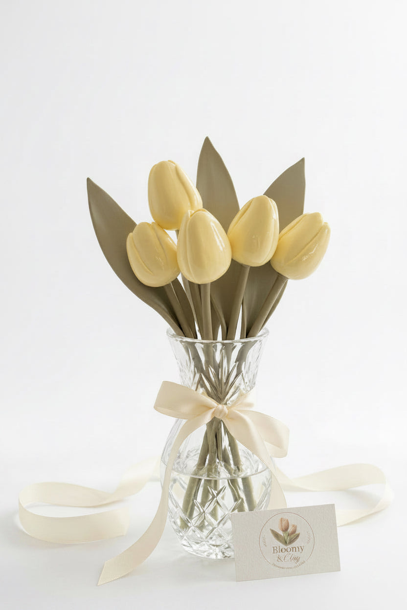 Bouquet de tulipes jaune