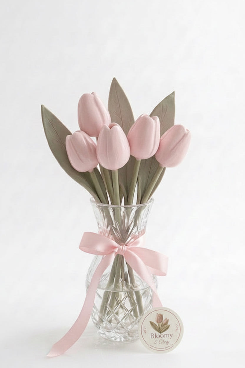Bouquet de Tulipes Rose Pastel